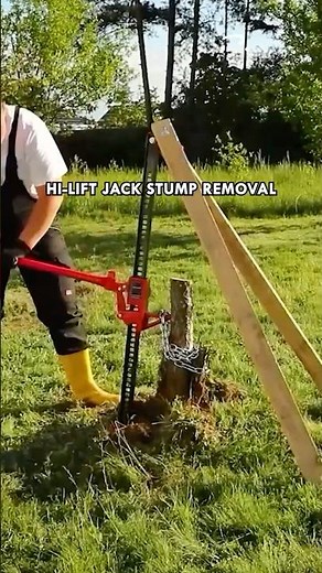 Hi Lift Jack Stump Removal #hack #removal #tricks