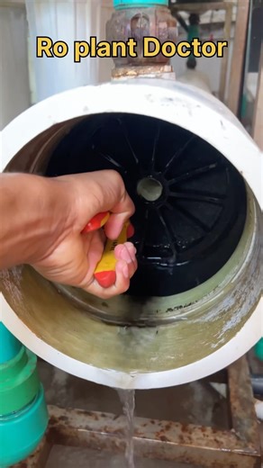 How to membrane journal service ro system 4 ton #roplant #roservice #water #filter #trending