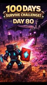 100 days in minecraft survival #shorts