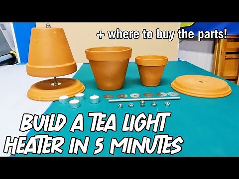 How To Make a Tea Light Candle Heater in 5 Minutes