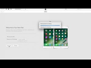 Restore iPad from iTunes Backup
