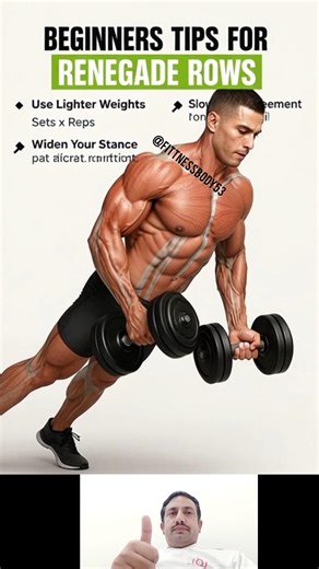 Renegade Rows Workout ✅#fitness #gymworkout #motivation