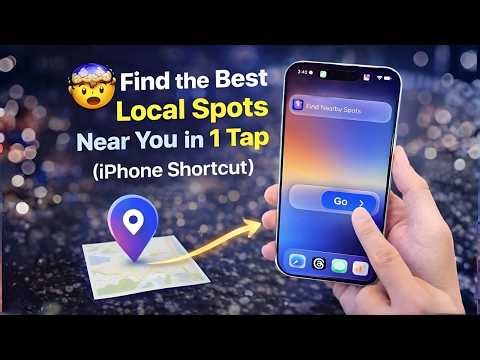 🤯 Find the Best Local Spots Near You in 1 Tap (iPhone Shortcut) | Find Local Spots Shortcuts