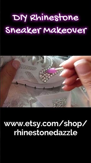 DIY Rhinestone Sneaker Makeover