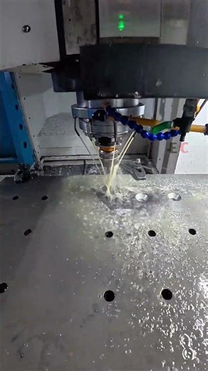 High-Speed Precision: CNC Vertical Machining and Automated Metal Drilling #highprecision