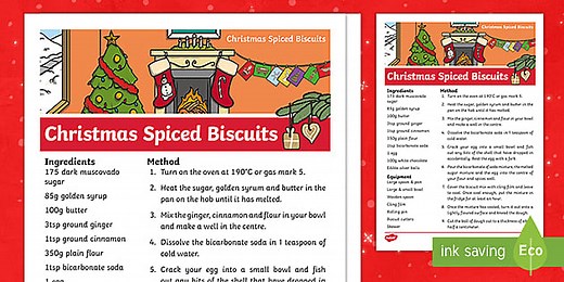 Christmas Spiced Biscuits Recipe