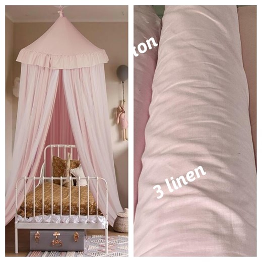 Custom Order 60x80x30 Bedspread #3 Pink Linen 4 Rows Ruffled With Ruffle Around Pillow Coverlinen Skirted Coverlet, Waterfall Rows Ruffle - Etsy