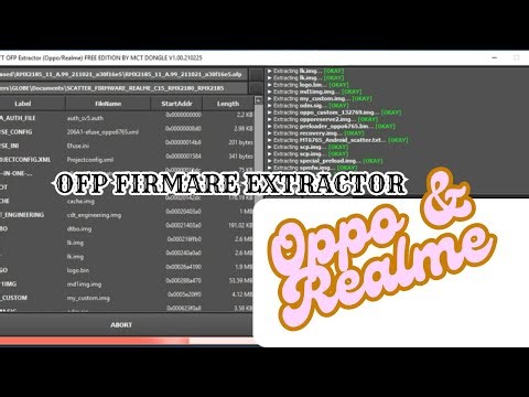 HOW TO EXTRACT OFP FILE TO SCATTER OPPO AND REALME DEVICES