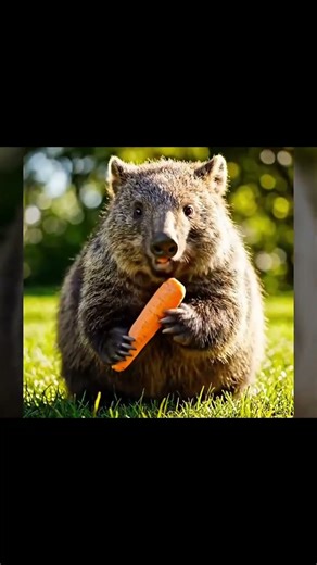 This Animal POOPS CUBES 🤯#facts #animals #funfacts #wombat #nature #sciencefacts #didyouknow #shorts