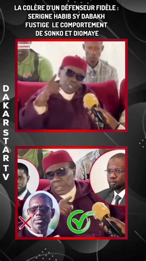 La colère d’un défenseur fidèle : Serigne Habib Sy Dabakh fustige le comportement de Sonko et Diomaye