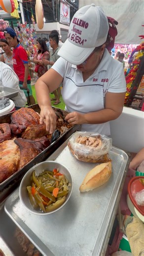 Relleno de puerco en el mercado de la Progreso