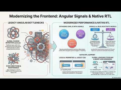 وداعاً Zone.js: تسريع الـ Frontend باستخدام Angular 21 Signals & Native RTL