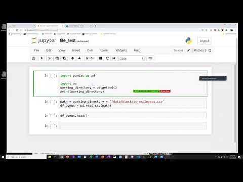 Loading a data file into a local Jupyter notebook under Windows OS