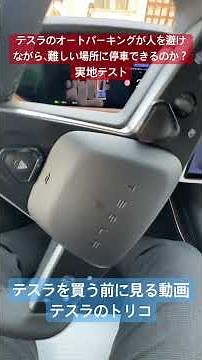日本で自動運転を体感できるテスラのオートパーキング 難しい駐車場に人を避けながら停めるのが凄すぎて