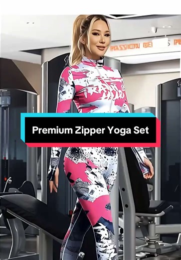 🔥 New fave activewear alert! 🔥 From yoga flows to choreo moves — this Printed Zipper Top Yoga Suit Set = comfort and style 😍💪 Soft stretch, breathable fit, and that print? 💥 Obsessed! ✨ Ready for studio sessions, errands, or just you time 🎥 Watch how it moves with you! #fyp #foryoupage #tiktokmademebuyit #tiktok #viralvideo