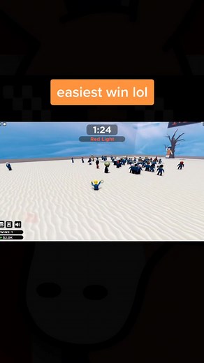 easiest red light green light win I've had #robloxsquidgame #funny #roblox #lillepekka #squidgame
