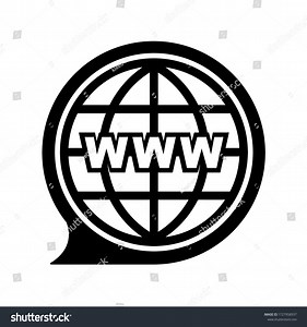 World Wide Web Icon Vector Stock Vector (Royalty Free) 1727958937 | Shutterstock