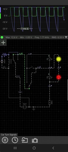 How Car Turn Signals Work? #circuitdesign #electronics #education #simulation
