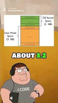 What the difference between 32 bit and 64 bit operating systems? #learnontikok #fyp #techtok #comput