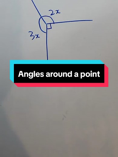 Using Algebra to Solve Angles Around a Point