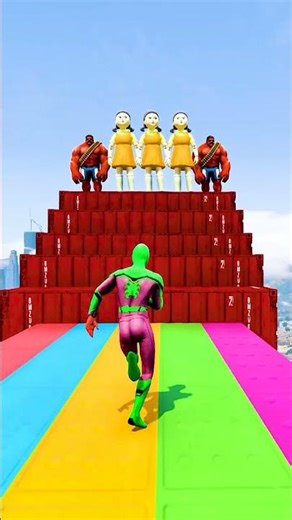 GTA 5 Epic Water Ragdolls | Spider-Man Jumps / Fails ep.16160 #shorts