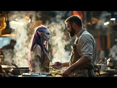 Hungry and Desperate, the Alien Girl's Life Changed When a Human Chef Offered Her Work.. HFY