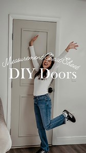 Comment DOOR to get your own DIY Door measurement cheat sheet!! • Along with a list of the supplies you’ll need🫶🏼 • This is your sign to start that diy project you’ve been wanting to do! I loved doing this budget friendly diy to my doors that cost me less than $50!!! Check out my page to see the process of me putting them together! You don’t need a lot of money to make a big impact on your space. Just a head full of ideas, a heart dedicated to make your dreams a reality, and hands ready to mak