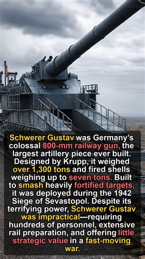 Meet Schwerer Gustav, the Largest Artillery Piece Ever Built and the Monster Gun of WWII | WM Defense & Stats