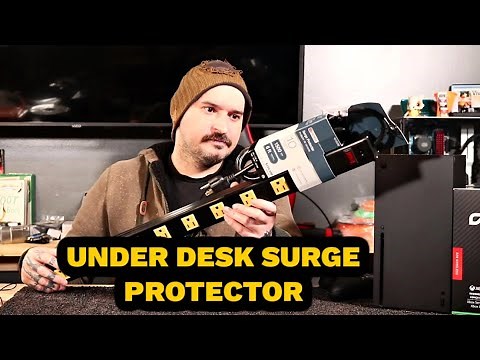 Installing A Under Desk Surge Protector - HOW TO - Power Strip