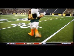 Oregon Duck Mascot on ESPN College GameDay