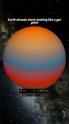 What If Earth Was Bigger Than the Sun?💥#spacesimulation #space #universe