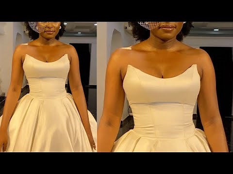 how to cut and sew a trendy bustier with structured upper chest