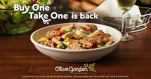 Buy One, Take one at Olive Garden