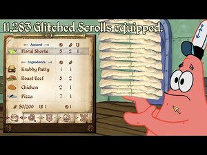 using Oblivion's scroll duplication glitch