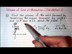 Volume of Solid of Revolution_Disk Method 2