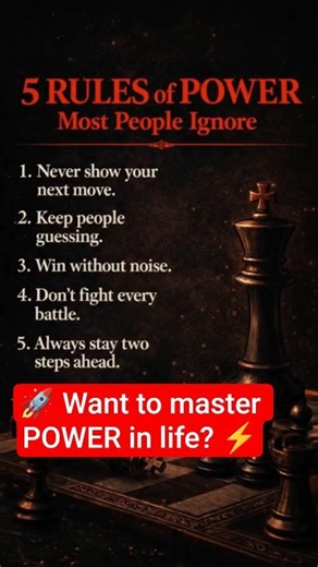 🔥 5 Rules of POWER Most People Ignore ⚡#motivation#shorts#powerrules