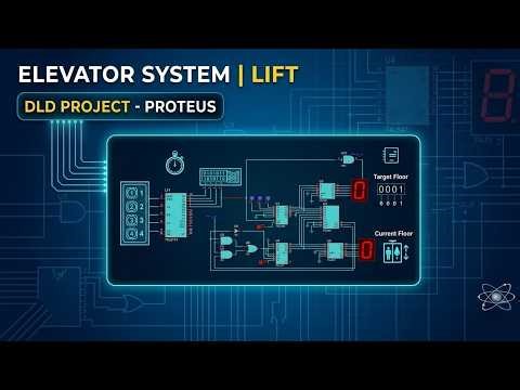 lift elevator system in proteus | A Digital logic design project