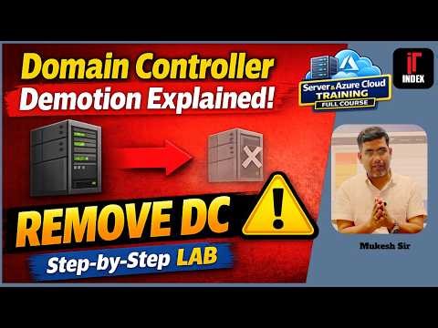 How to Demote a Domain Controller | Remove AD DS Safely (Full LAB Guide)