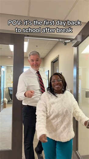 Dean says welcome back!Spring semester is,and expect to see him popping up on your socials ✨📲👀