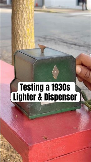 Testing a 1932 “Smoker-Ette”Lighter & Dispenser