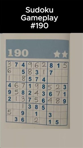 Sudoku Gameplay Medium Level | Math Tutor Edu | Sudoku 190