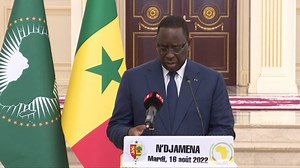 96K views · 3.4K reactions | Déclaration du Président sénégalais et Président en exercice de l'Union Africaine, MACKY SALL, à l'issue des échanges avec le Président du Conseil Militaire de Transition Général MAHAMAT IDRISS DEBY ITNO. | Présidence de la République du Tchad | Facebook