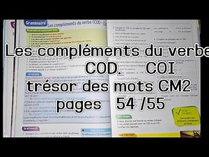 Les compléments du verbe COD COI trésor des mots CM2 #france