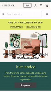 9.5K views · 91 reactions | We’re changing the future of furniture  400,000+ unique items, ready to ship and 14-day return guarantee ✅ Buy and sell vintage and antiques on the UK's leading furniture marketplace 晴 | Vinterior | Facebook