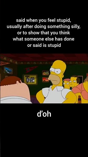 'D'OH' meaning and examples