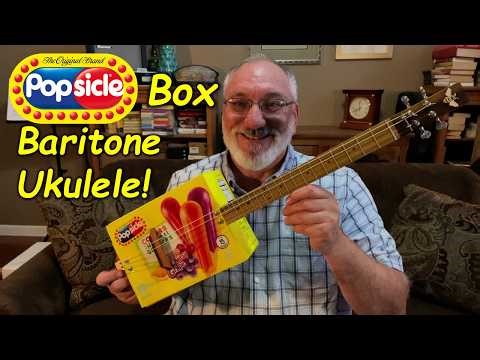 Popsicle Box Baritone Ukulele! This is my 33rd instrument build.