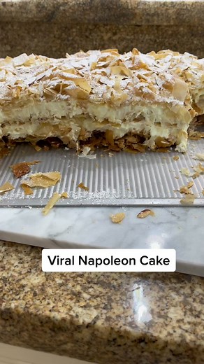 Viral Napoleon Cake Recipe - Bake at 400 until golden brown!