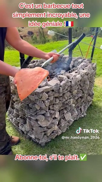 C'est un barbecue tout simplement incroyable, une idée géniale !🇫🇷Abonne-toi, s'il te plaît.✅ #diy #craft #2026 #grill #diyproject @MR.HANDYMAN_2026