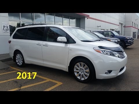 2017 Toyota Sienna Limited Premium AWD Detailed feature review and Short Test drive First Drive