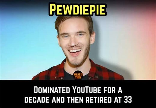 WHAT IS THIS..?? on Instagram: "Retired at 33 after dominating YouTube for a decade. Married his longtime girlfriend and moved to Japan, reads philosophy and the classics Keeps his life private, no scandals, still trains. Builds small coding and AI projects for fun, makes videos only when he feels like it, became a dad, focused on family, doesn't chase fame or money anymore. Lives peacefully, offline, doing exactly what he wants. Has Pewdiepie quietly figured out life better than everyone else? 